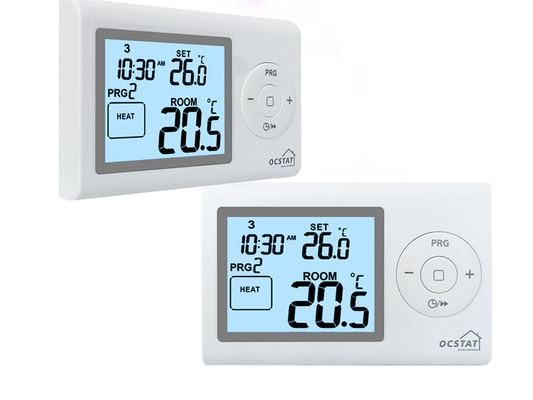 Riseem Intelligent Electric Room 7 Tage Programmierbarer Thermostat für Heizungssystem PC+ABS Material