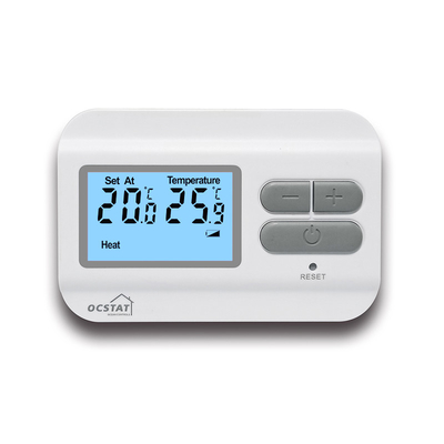 Nicht- programmierbarer Digital-Raum-Thermostat mit Batterie-Versorgungs-Weiß-Farbe