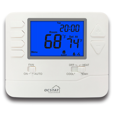 24 VAC-Wärmepumpe-multi Stadiums-Thermostat für das Abkühlen und die Heizung
