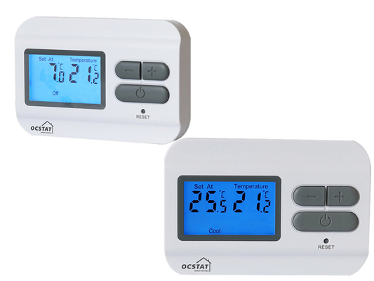 Riseem Drücken - Taste Einfacher Leser Nicht programmierbarer Handbuch Raumthermostat Digitales elektrisches Raumtemperaturcontroller zur Heizung