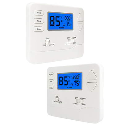 Nicht programmierbarer Wärmepumpenthermostat für Zuhause mit bis zu 2 Heiz- und 1 Kühlstufe