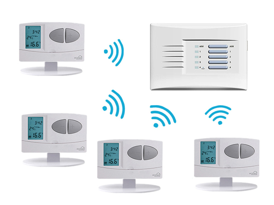 1 bis 4 NTC-Sensor Genauigkeit 0,5°C Fernsteuerung drahtloser Thermostat