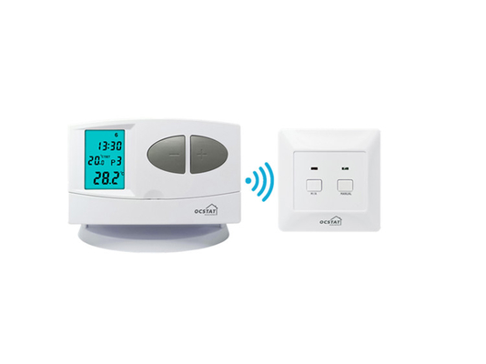 Riseem Wireless Push Button LCD Display Klimaanlage Steuerung Heizung hvac RF 7 Tage Programmierbarer Thermostat für Gaskessel