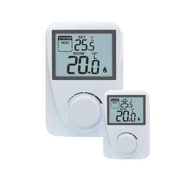 Riseem 230V LCD-Display Omron Relais Drahtgebundener Raum Nichtprogrammierbarer Thermostat für Kessel