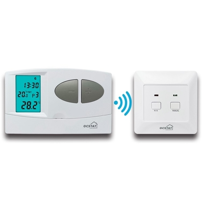 Riseem wöchentliche Programmierbare ABS RF Raum Wireless RF Thermostat für Fußbodenheizung