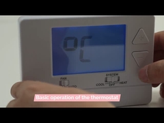 3001 ABS-LCD-Anzeige Klimaanlage Thermostat für HVAC-Raum 24V 60Hz