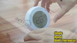 einfacher runder Thermostat für Kessel